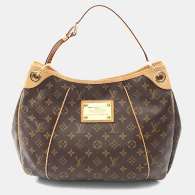 Pre-owned Louis Vuitton Brown Monogram Galliera Shoulder Bag Pm