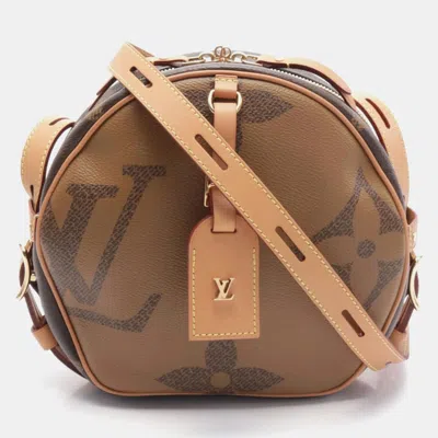 Pre-owned Louis Vuitton Brown Monogram Giant Reverse Boite Chapeau Souple Shoulder Bag