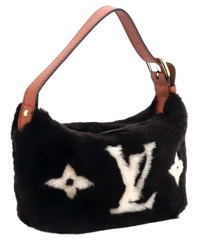 Louis Vuitton Brown Monogram Giant Teddy Fleece Hills Pochette (authentic Pre-  Loved)