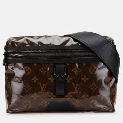 Pre-owned Louis Vuitton Brown Monogram Glaze Messenger Pm