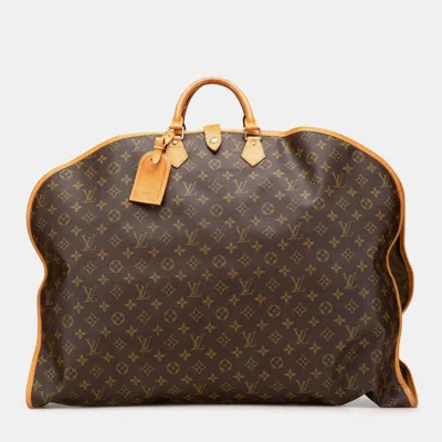 Pre-owned Louis Vuitton Brown Monogram Housse Porte Habits Garment Cover