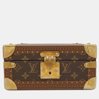 Pre-owned Louis Vuitton Brown Monogram Jewelry Box