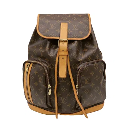 Pre-owned Louis Vuitton Brown Monogram Leather Backpack ()
