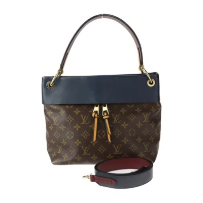 Pre-owned Louis Vuitton Brown Monogram Leather Handbag Shoulder Bag Tote Bag ()
