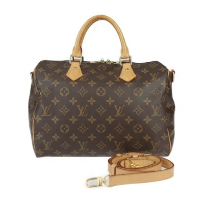 Pre-owned Louis Vuitton Brown Monogram Leather Handbag Shoulder Bag Tote Bag ()