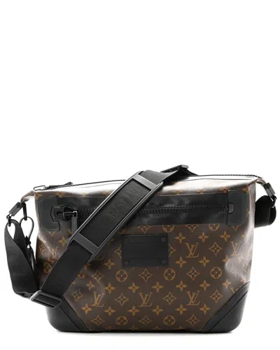 Pre-owned Louis Vuitton Brown Monogram Leather Messenger Voyage Waterproof (authentic  Pre-loved)