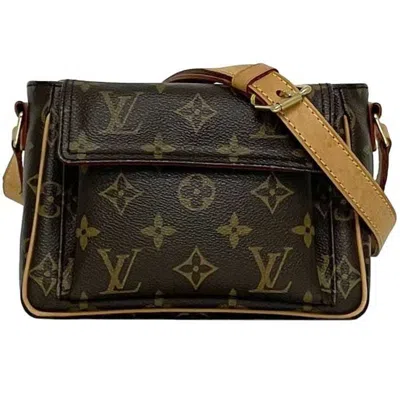 Pre-owned Louis Vuitton Brown Monogram Leather Pochette Shoulder Bag ()