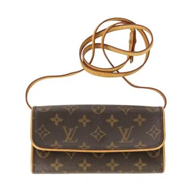 Pre-owned Louis Vuitton Brown Monogram Leather Pochette Shoulder Bag ()
