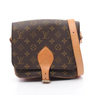 Pre-owned Louis Vuitton Brown Monogram Leather Shoulder Bag ()