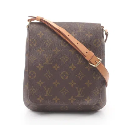 Pre-owned Louis Vuitton Brown Monogram Leather Shoulder Bag ()