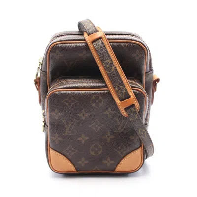 Pre-owned Louis Vuitton Brown Monogram Leather Shoulder Bag ()