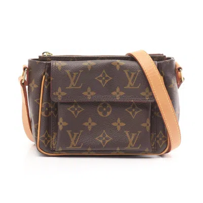 Pre-owned Louis Vuitton Brown Monogram Leather Shoulder Bag ()