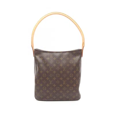 Pre-owned Louis Vuitton Brown Monogram Leather Shoulder Bag ()