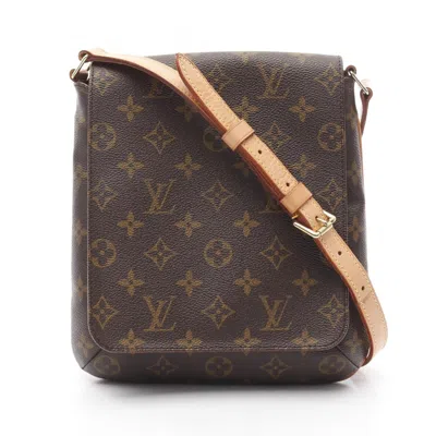 Pre-owned Louis Vuitton Brown Monogram Leather Shoulder Bag ()