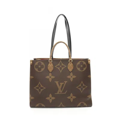 Pre-owned Louis Vuitton Brown Monogram Leather Shoulder Bag ()