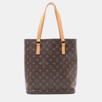 Pre-owned Louis Vuitton Brown Monogram Leather Vavin Gm Tote Bag