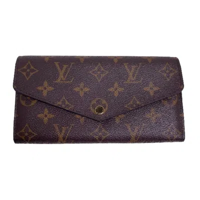 Pre-owned Louis Vuitton Brown Monogram Long Wallet (bi-fold) ()