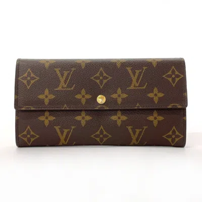 Pre-owned Louis Vuitton Brown Monogram Long Wallet (bi-fold) ()