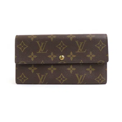Pre-owned Louis Vuitton Brown Monogram Long Wallet (bi-fold) ()