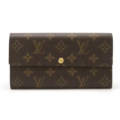 Pre-owned Louis Vuitton Brown Monogram Long Wallet (bi-fold) ()