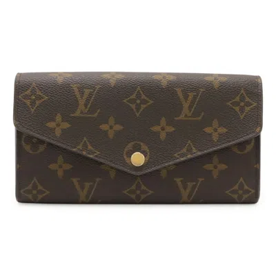 Pre-owned Louis Vuitton Brown Monogram Long Wallet (bi-fold) ()