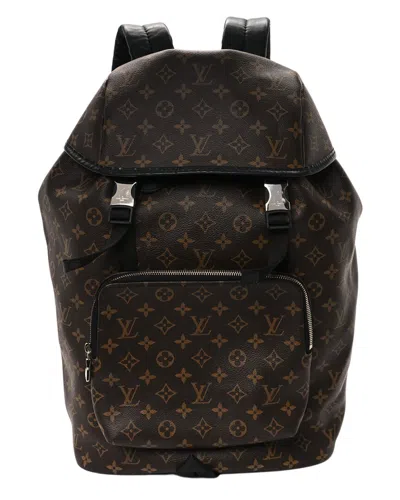 Pre-owned Louis Vuitton Brown Monogram Macassar Coated Canvas Zack Backpack (authentic  Pre-loved)