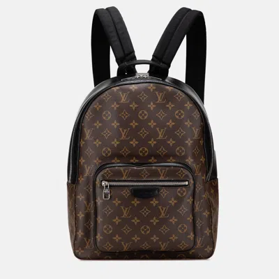 Pre-owned Louis Vuitton Brown Monogram Macassar Josh Backpack