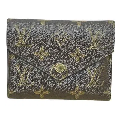 Pre-owned Louis Vuitton Brown Monogram Middle Wallet (tri-fold) ()
