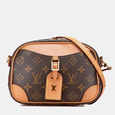 Pre-owned Louis Vuitton Brown Monogram Mini Deauville
