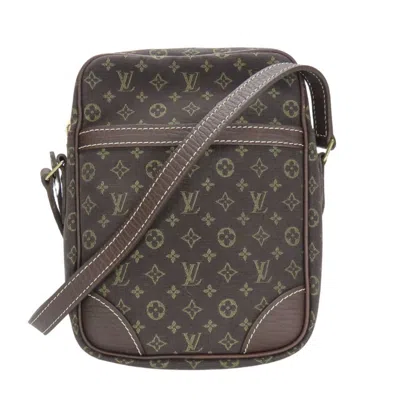 Pre-owned Louis Vuitton Brown Monogram Mini Lin Pochette Shoulder Bag ()