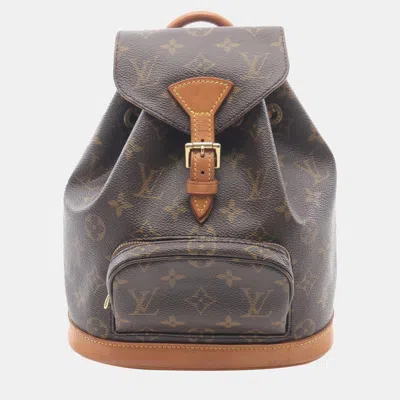 Pre-owned Louis Vuitton Brown Monogram Mini Montsouris Backpack