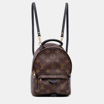 Pre-owned Louis Vuitton Brown Monogram Mini Palm Springs