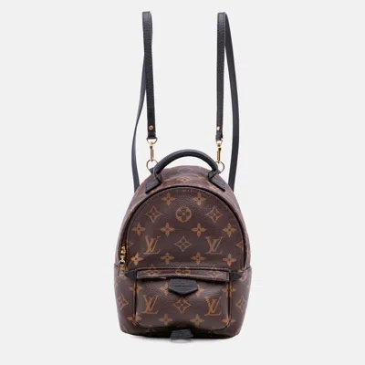 Pre-owned Louis Vuitton Brown Monogram Mini Palm Springs
