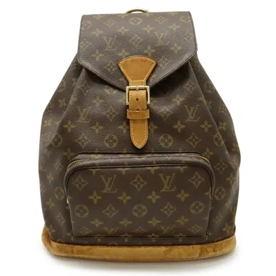 Pre-owned Louis Vuitton Brown Monogram Monogram Backpack Shoulder Bag ()