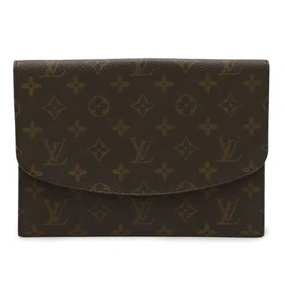 Pre-owned Louis Vuitton Brown Monogram Monogram Clutch Bag Pochette Pouch ()