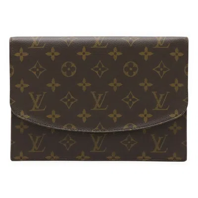 Pre-owned Louis Vuitton Brown Monogram Monogram Clutch Bag Pochette Pouch ()