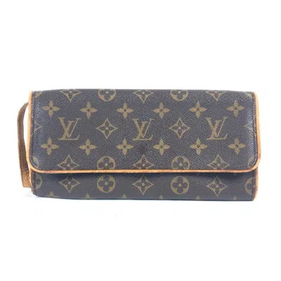 Pre-owned Louis Vuitton Brown Monogram Monogram Clutch Bag Pochette Shoulder Bag () In Brown, Monogram