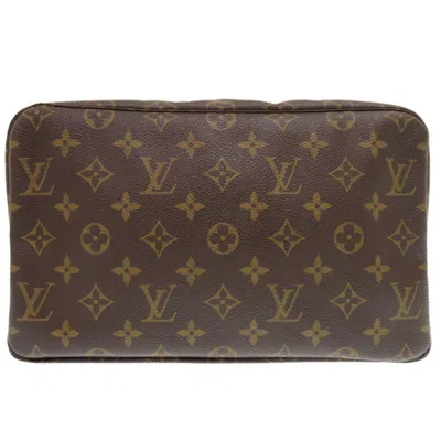 Pre-owned Louis Vuitton Brown Monogram Monogram Clutch Bag Pouch ()
