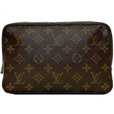 Pre-owned Louis Vuitton Brown Monogram Monogram Clutch Bag Pouch () In Brown, Monogram
