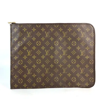 Pre-owned Louis Vuitton Brown Monogram Monogram Clutch Bag Pouch () In Brown, Monogram