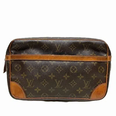 Pre-owned Louis Vuitton Brown Monogram Monogram Clutch Bag Pouch () In Brown, Monogram