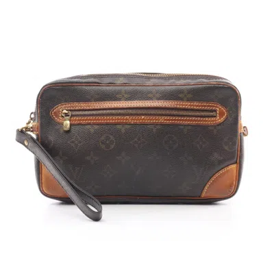 Pre-owned Louis Vuitton Brown Monogram Monogram Clutch Bag ()