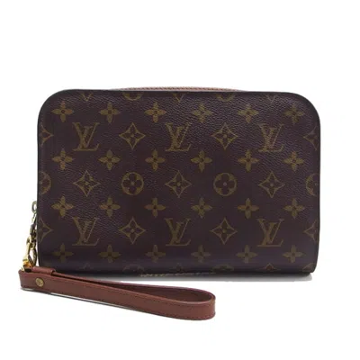 Pre-owned Louis Vuitton Brown Monogram Monogram Clutch Bag ()