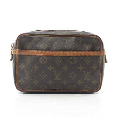Pre-owned Louis Vuitton Brown Monogram Monogram Clutch Bag ()