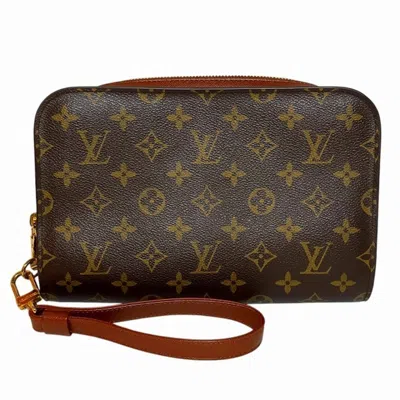 Pre-owned Louis Vuitton Brown Monogram Monogram Clutch Bag ()