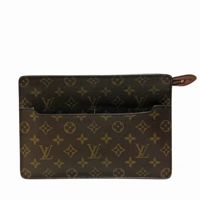 Pre-owned Louis Vuitton Brown Monogram Monogram Clutch Bag ()