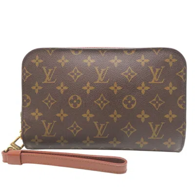 Pre-owned Louis Vuitton Brown Monogram Monogram Clutch Bag ()
