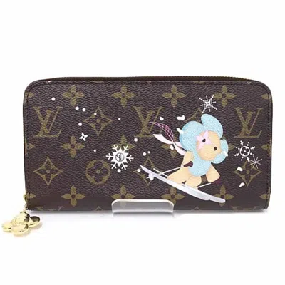 Pre-owned Louis Vuitton Brown Monogram Monogram Leather Long Wallet (bi-fold) ()