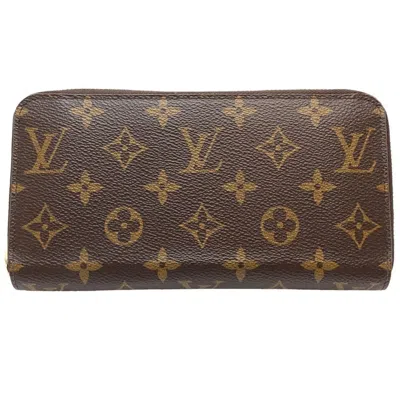 Pre-owned Louis Vuitton Brown Monogram Monogram Long Wallet (bi-fold) ()