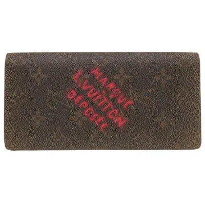 Pre-owned Louis Vuitton Brown Monogram Monogram Long Wallet (bi-fold) ()